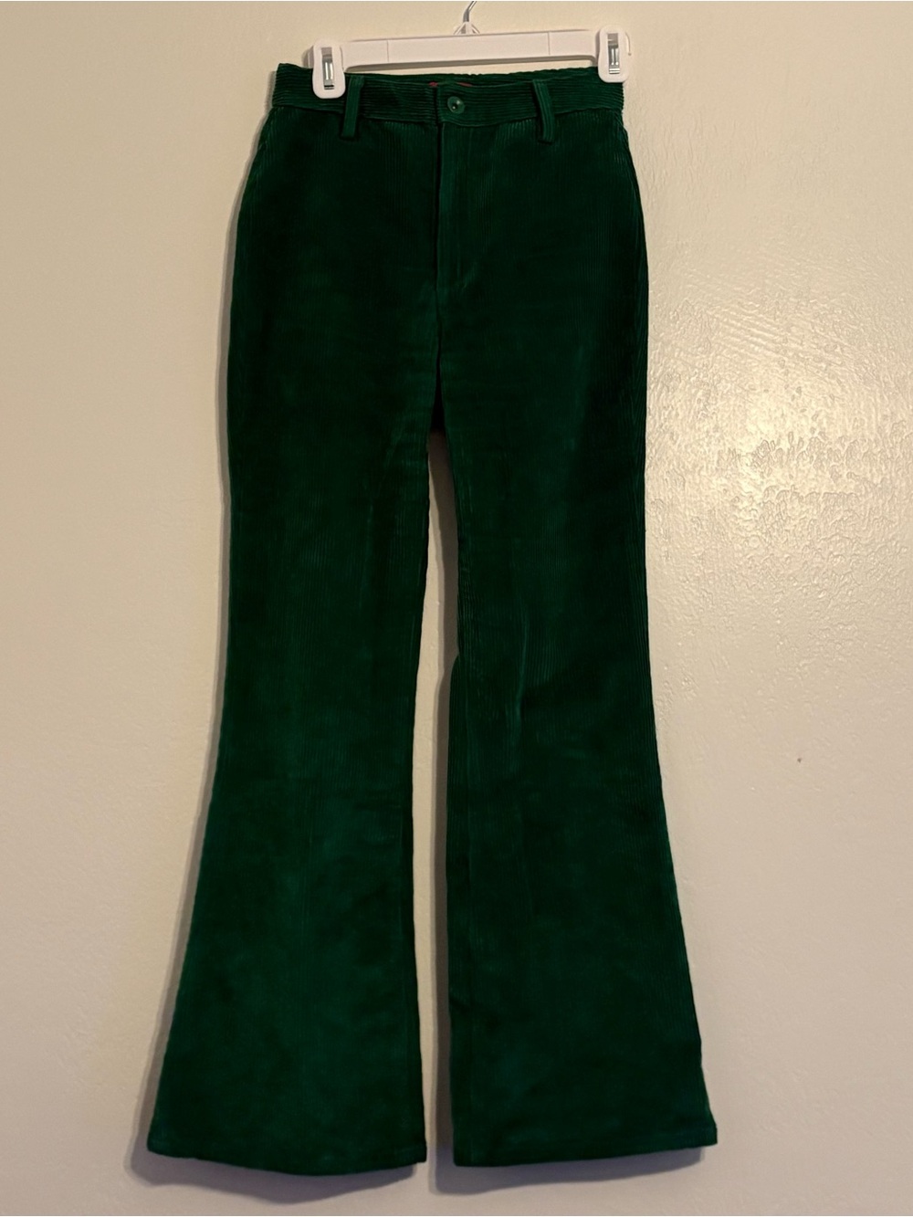 STAUD Emerald Green Corduroy Pants